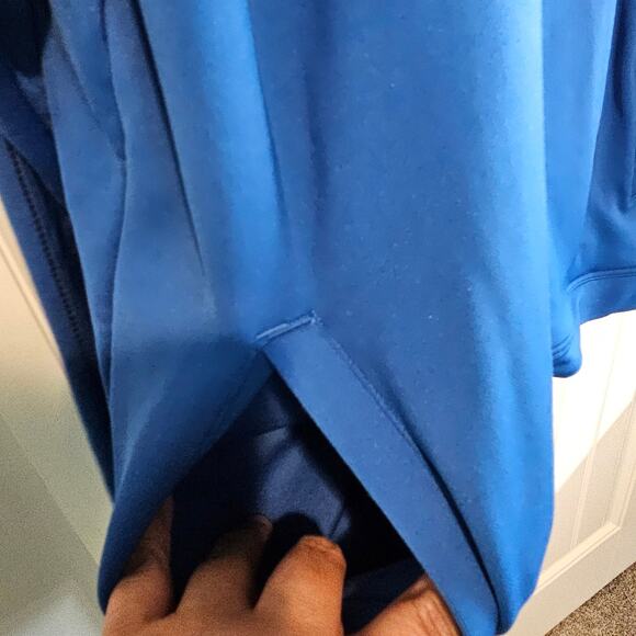 Adidas Golf Full Zip Jacket Men 2XL Blue Mock Neck Athleisure Sports Outdoors - Picture 6 of 11